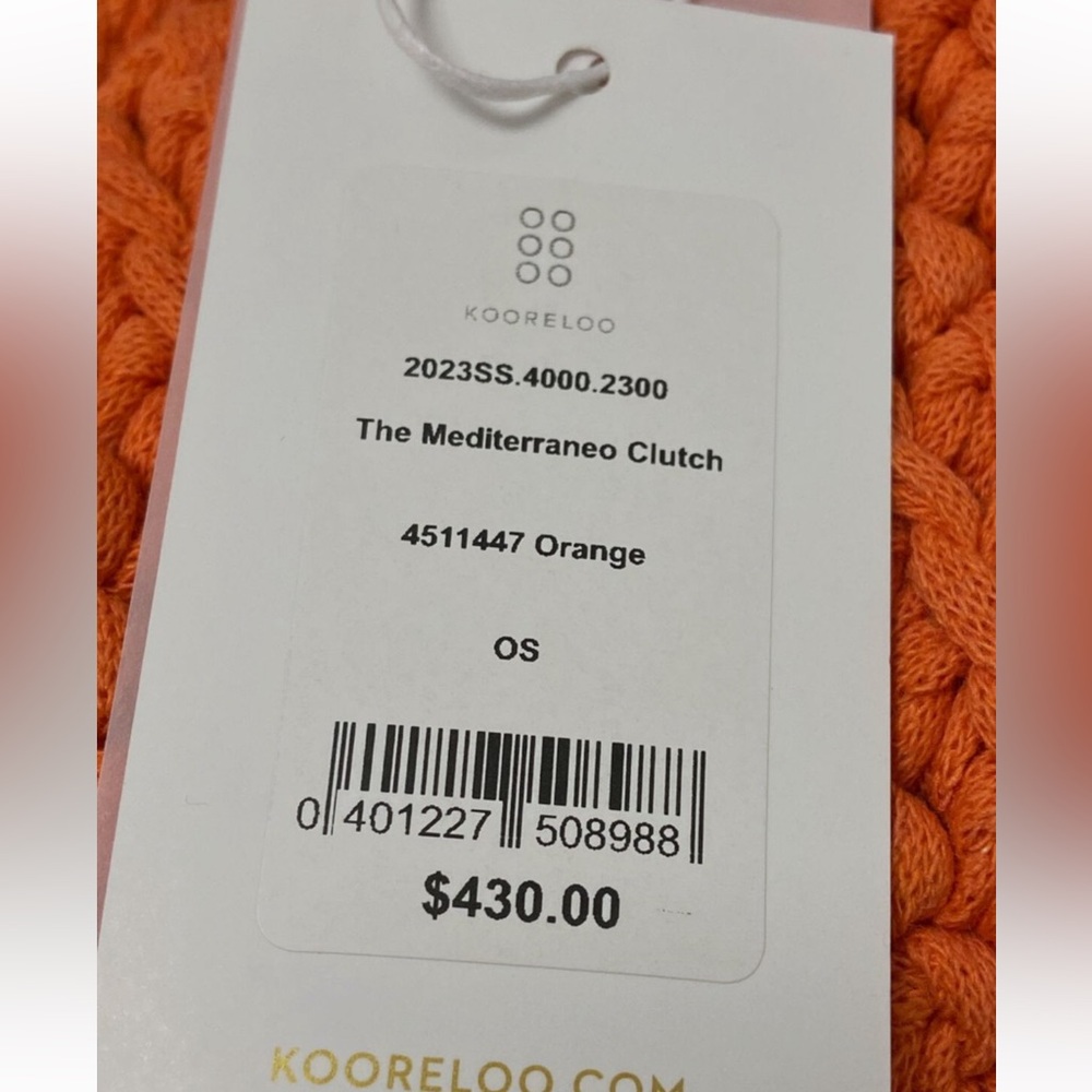 Kooreloo Orange Knitted Handbag - image 4
